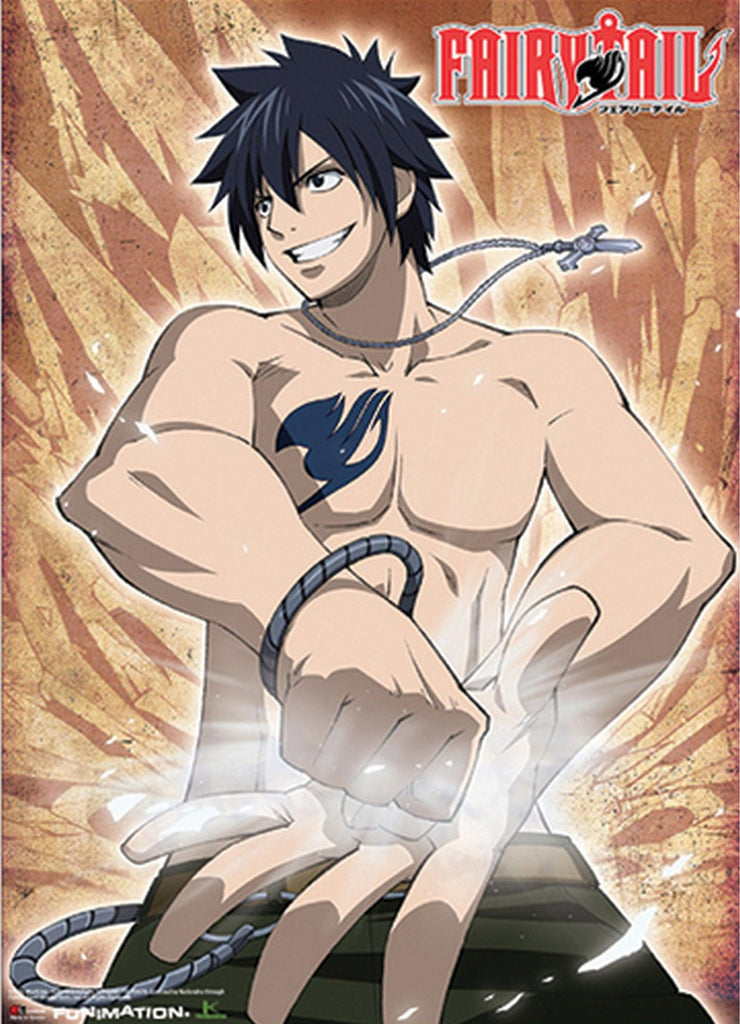 Fairy Tail - Gray Fullbuster Key Art Wall Scroll - Great Eastern Entertainment
