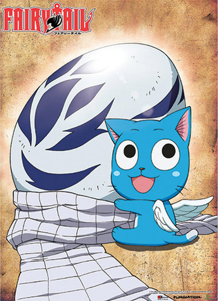 Fairy Tail Happy With Egg Wall Scroll – Great Eastern Entertainment