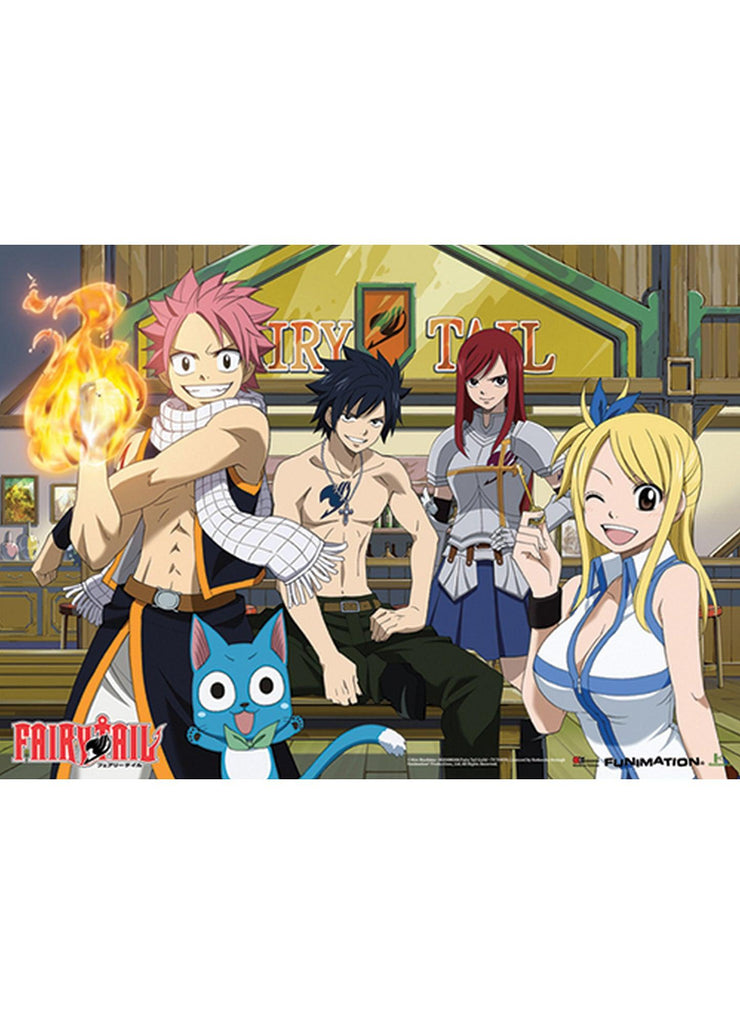 Fairy Tail - Group In Front Of Bar Wall Scroll - Great Eastern Entertainment