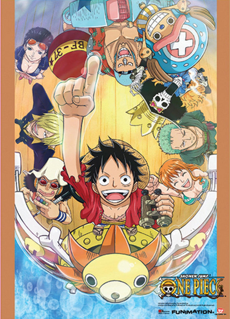 One Piece - Group Go On Board Ship Wall Scroll - Great Eastern Entertainment