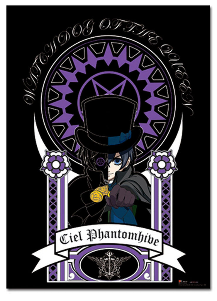 Black Butler - Art Nuveau Ciel Phantomhive Wall Scroll - Great Eastern Entertainment
