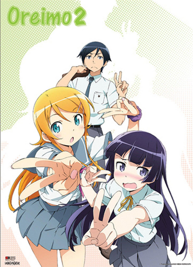 Oreimo 2 - Kyosuke Kosaka, Kirino Kousaka & Ruri Goko Wall Scroll - Great Eastern Entertainment