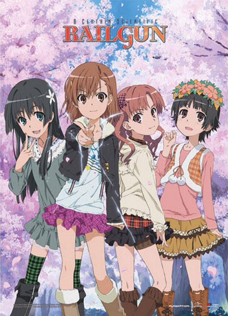 A Certain Scientific Railgun - Mikoto Misaka & Friends Wall Scroll - Great Eastern Entertainment