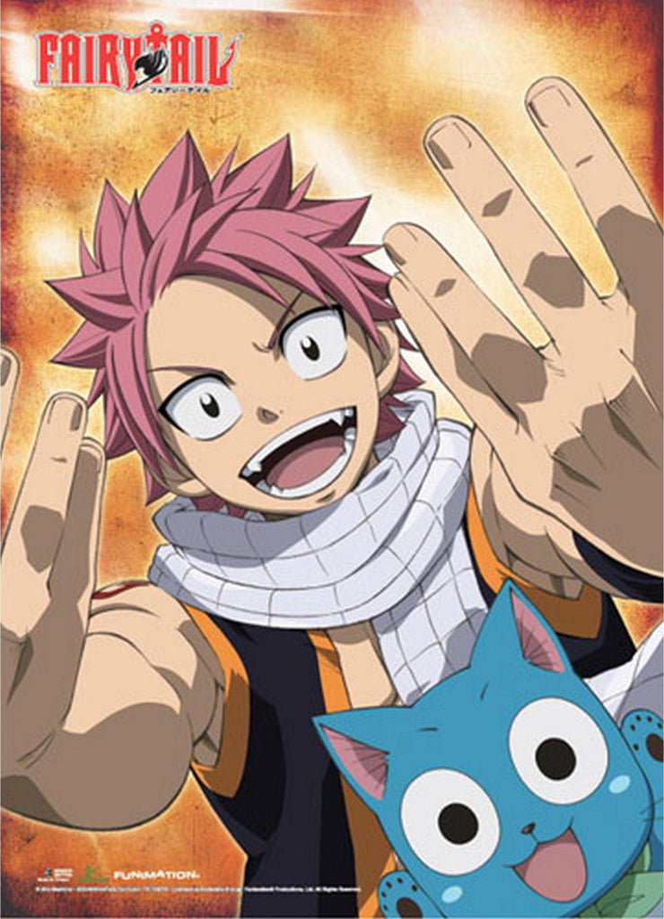 Fairy Tail - Natsu Dragneel & Happy Wall Scroll - Great Eastern Entertainment