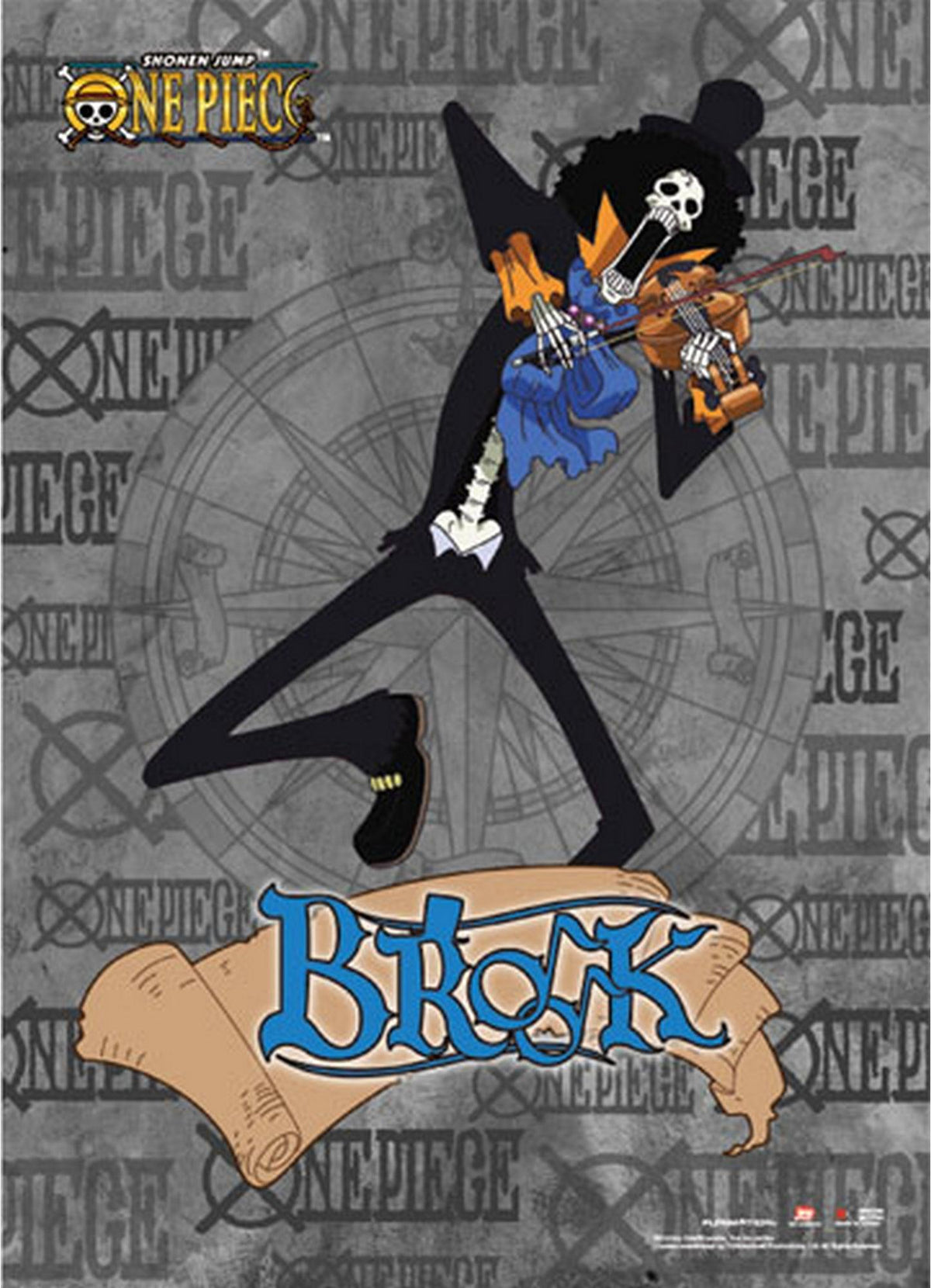 One Piece - Brook Wall Scroll - Great Eastern Entertainment