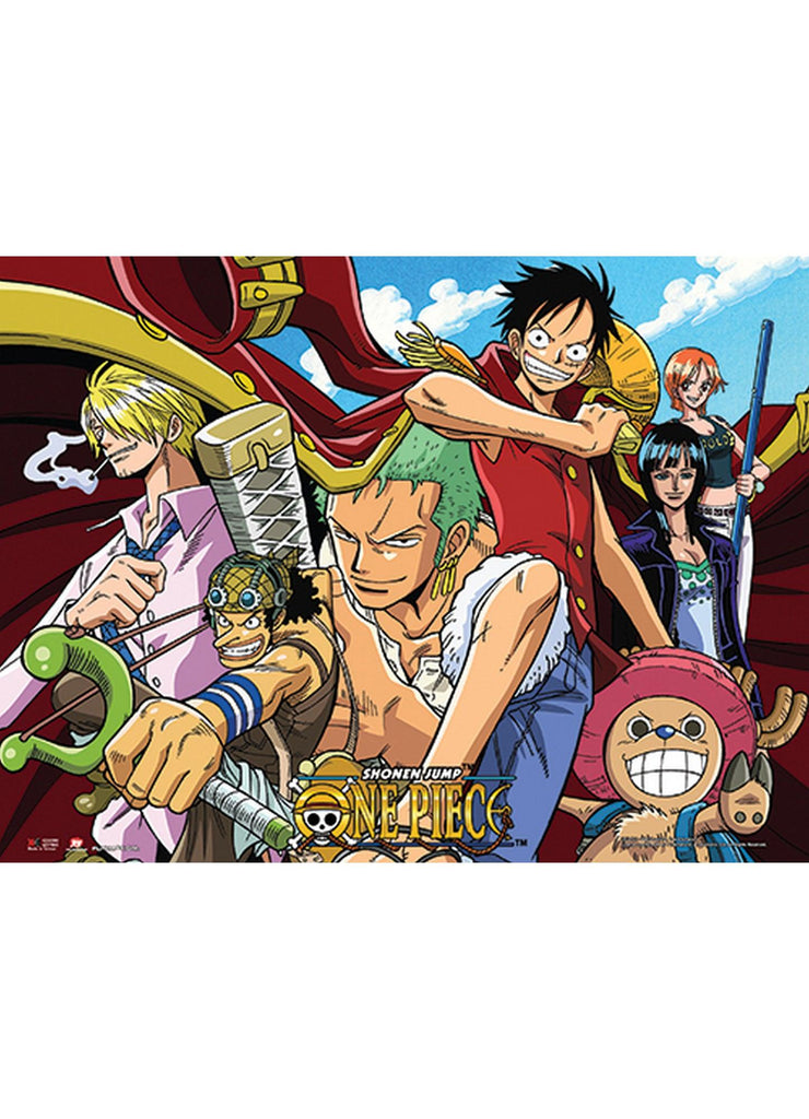 One Piece - Straw Hat Crew Collage Wall Scroll - Great Eastern Entertainment
