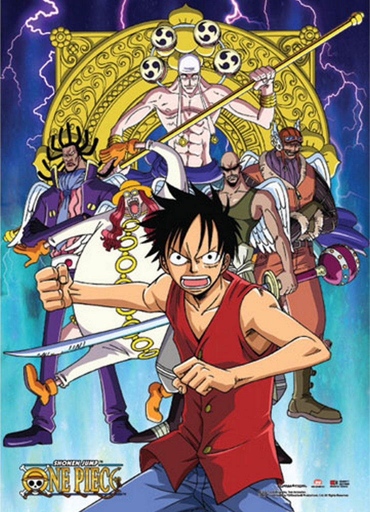 One Piece - Monkey D. Luffy Vs Enel's Warriors Wall Scroll - Great Eastern Entertainment