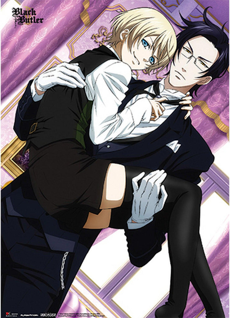 Black Butler 2 - Alois Trancy In Claude Faustus's Arms Wall Scroll - Great Eastern Entertainment