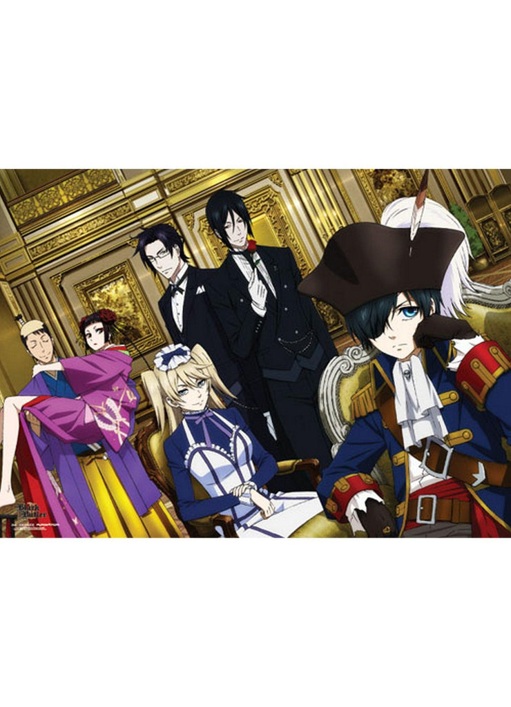 Black Butler 2 - Pirate Ciel Phantomhive And Group Wall Scroll - Great Eastern Entertainment