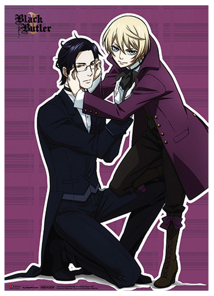 Black Butler 2 - Claude Faustus And Alois Trancy Readying Wall Scroll - Great Eastern Entertainment