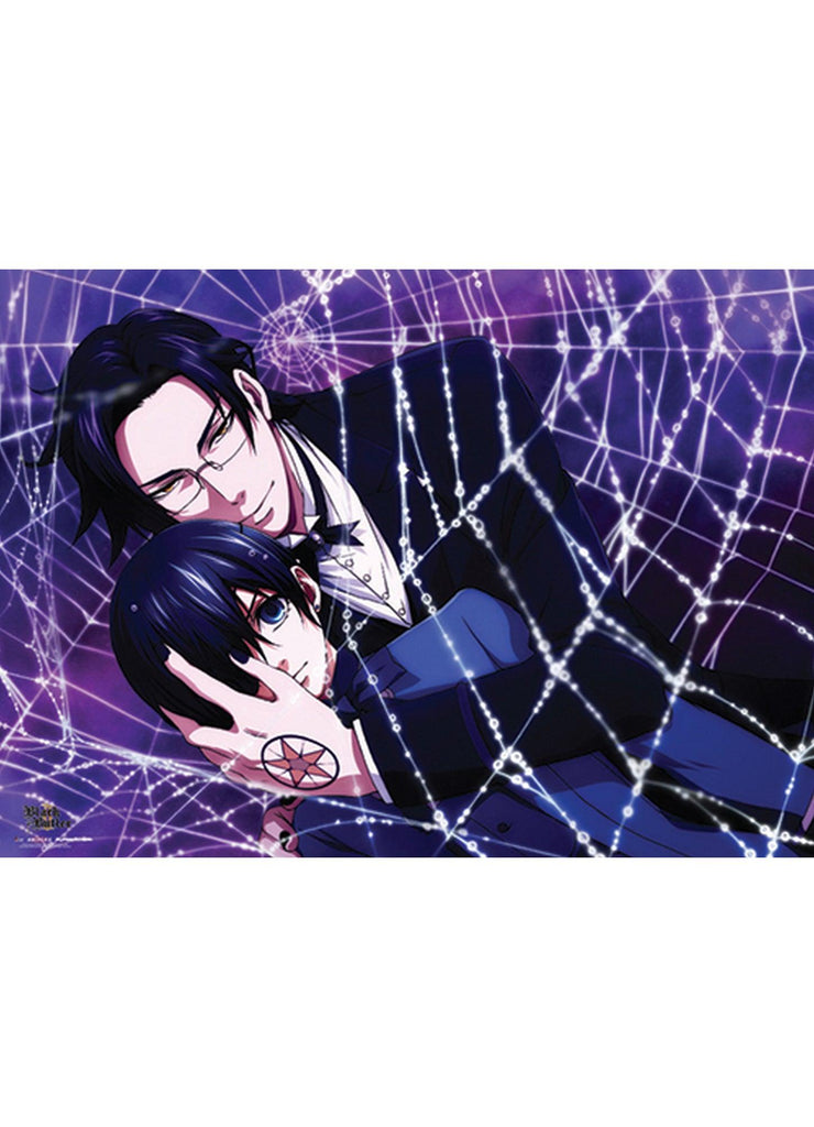 Black Butler 2 - Claude Faustus And Ciel Phantomhive Wall Scroll - Great Eastern Entertainment