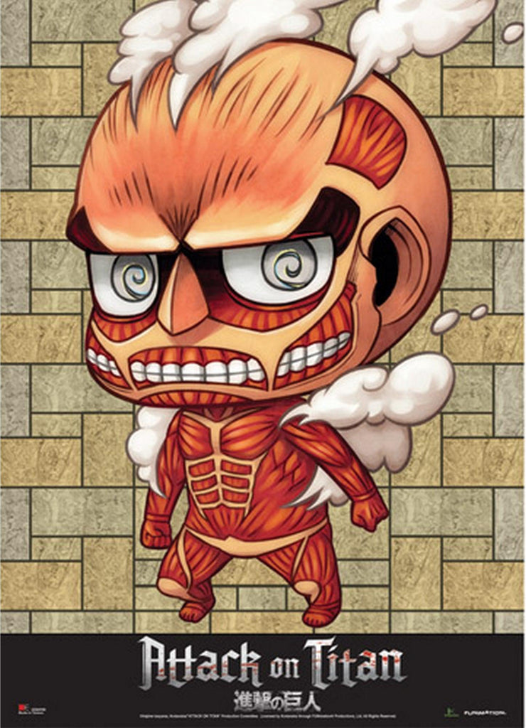 Attack on Titan - SD Colossal Titan Wall Scroll - Great Eastern Entertainment