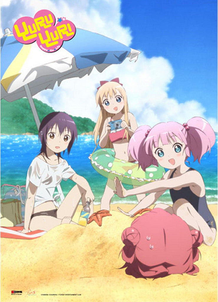 Yuruyuri - Beach Group 1 Wall Scroll - Great Eastern Entertainment