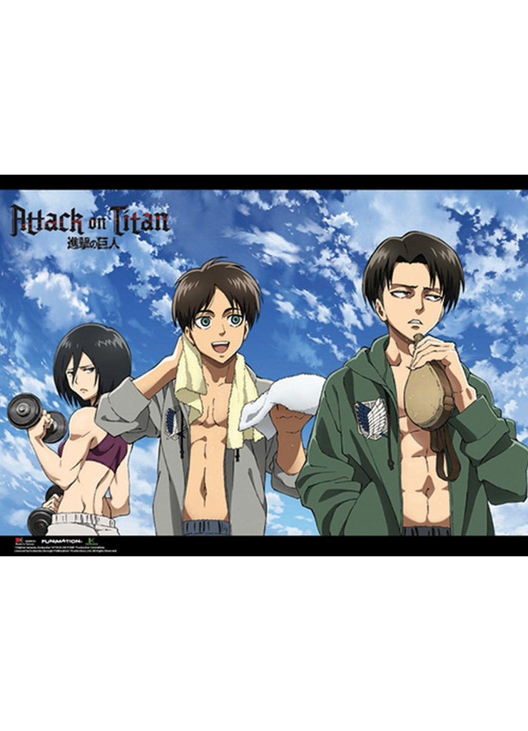 Attack on Titan - Fitness Group Wall Scroll - Great Eastern Entertainment