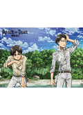 Attack on Titan - Eren Yeager And Levi Ackerman On Shore Wall Scroll - Great Eastern Entertainment