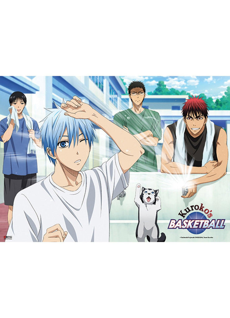 Kuroko's Basketball - Taiga Kagami Sprays Water On Tetsuya Kuroko Wall Scroll - Great Eastern Entertainment