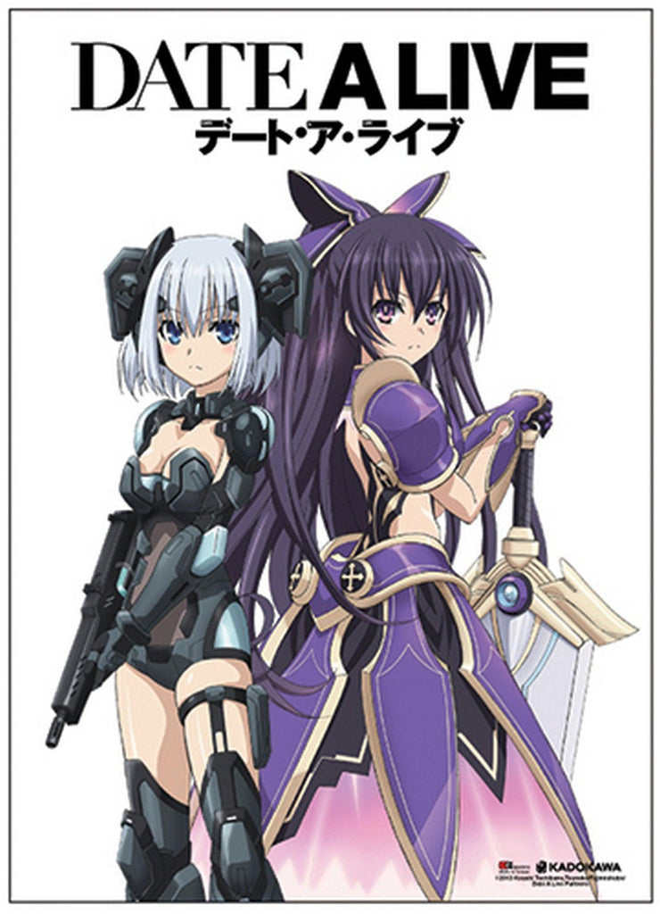 Date A Live - Origami Tobiichi And Tohka Yatogami Wall Scroll - Great Eastern Entertainment