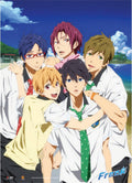 Free! - Nagisa Hazuki, Haruka Nanase, Makoto Tachibana, Rin Matsuoka, & Rei Ryuugazaki Wall Scroll - Great Eastern Entertainment
