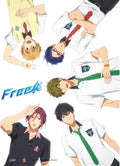 Free! - Rin Matsuoka, Haruka Nanase, Makoto Tachibana,Rei Ryuugazaki And Nagisa Hazuki Wall Scroll - Great Eastern Entertainment