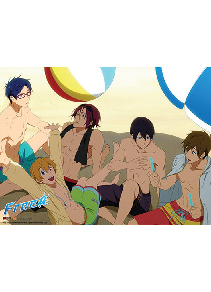 Free! - Under The Beach Umbrella Wall Scroll - Great Eastern Entertainment