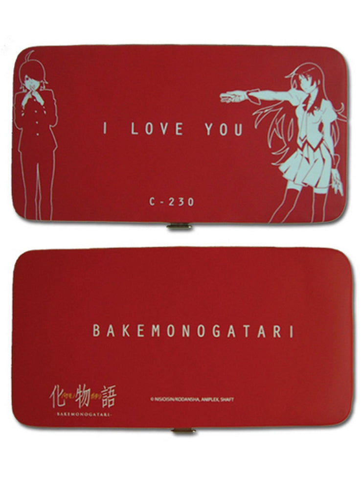 Bakemonogatari I Love You Hinge Wallet
