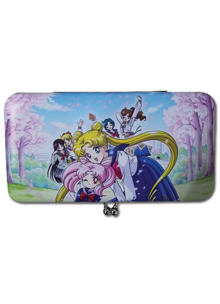 Sailor Moon R- Schoolgirls & Cherry Blossoms Kisslock Hinge Wallet