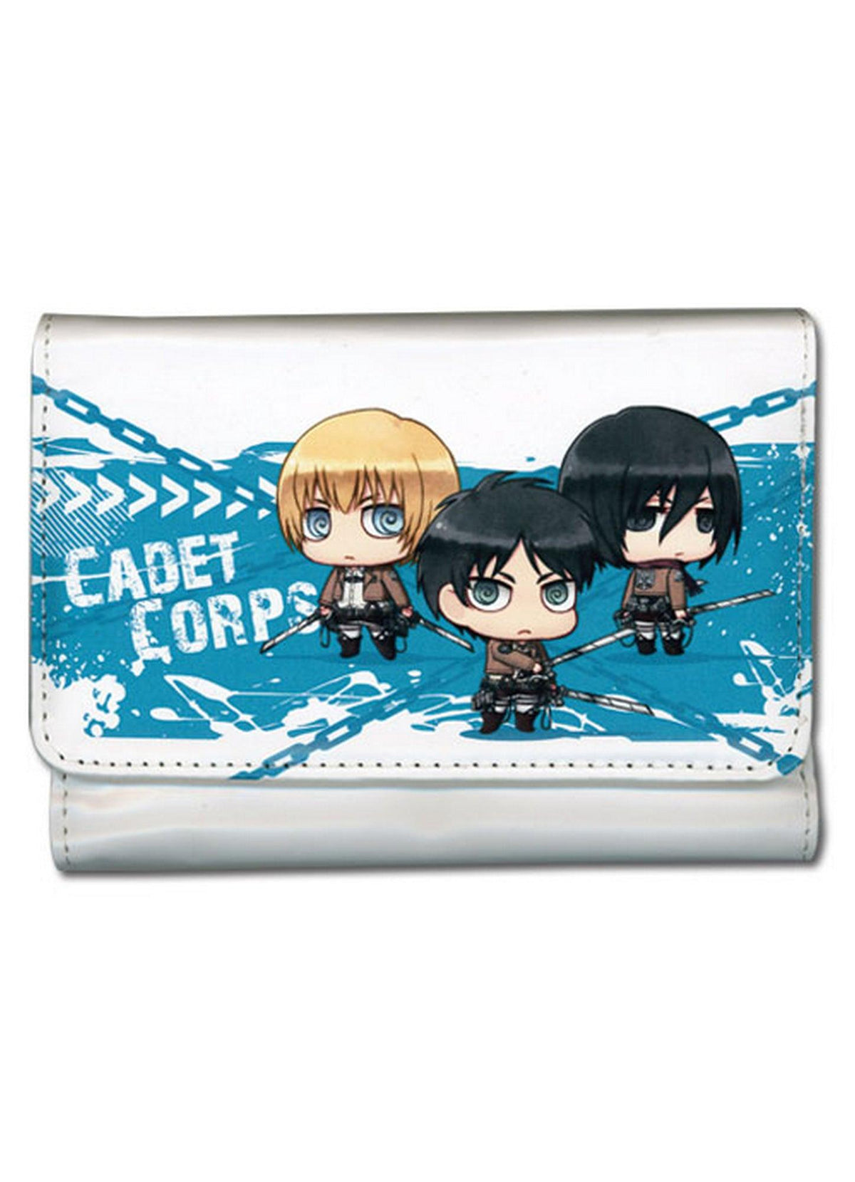 Attack on Titan - Eren Yeager, Armin Arlet & Mikasa Ackerman SD Girl Wallet - Great Eastern Entertainment