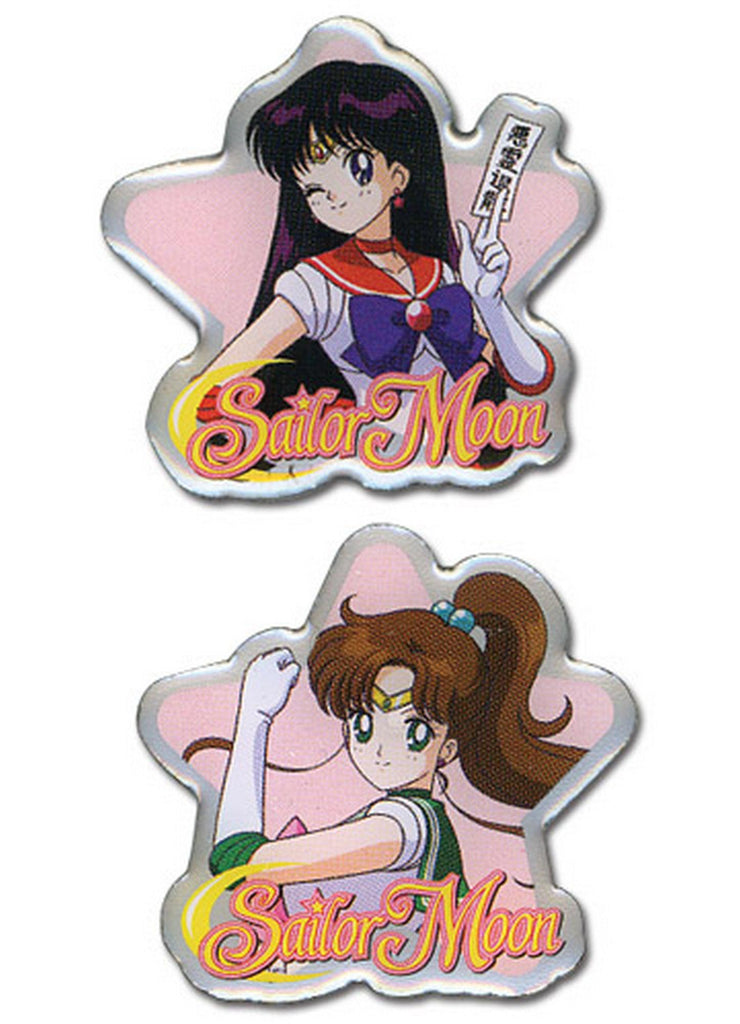 Sailor Moon - Sailor Mars & Sailor Jupiter Pin Set - Great Eastern Entertainment