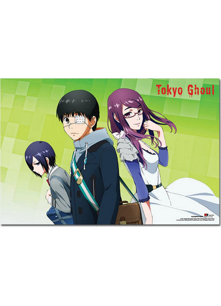 Tokyo Ghoul- Kaneki With Touka And Rize Paper Poster
