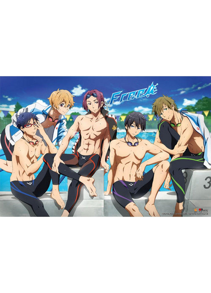 Free! - Group Swimsuit Paper Poster - Great Eastern Entertainment