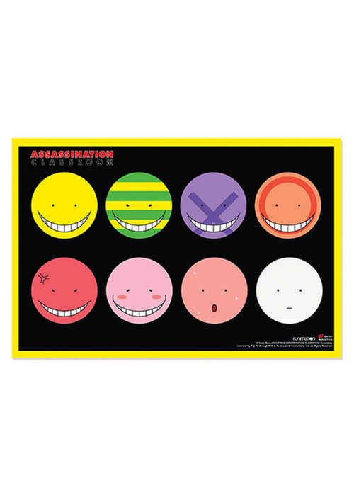 Assassination Classroom - Koro Sensei's Faces Paper Poster - Great Eastern Entertainment
