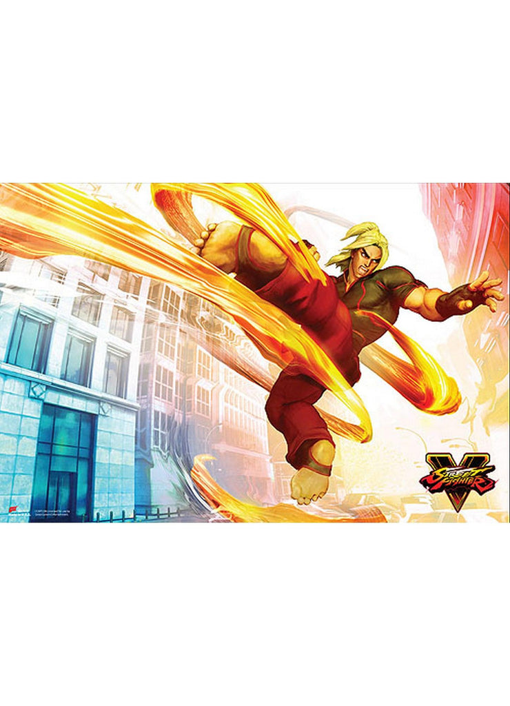 Street Fighter V- Ken Paper Poster