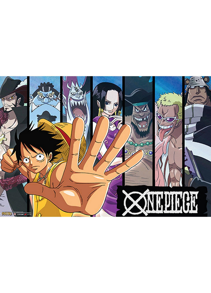 One Piece - Monkey D. Luffy & Seven Warlords Paper Poster - Great Eastern Entertainment