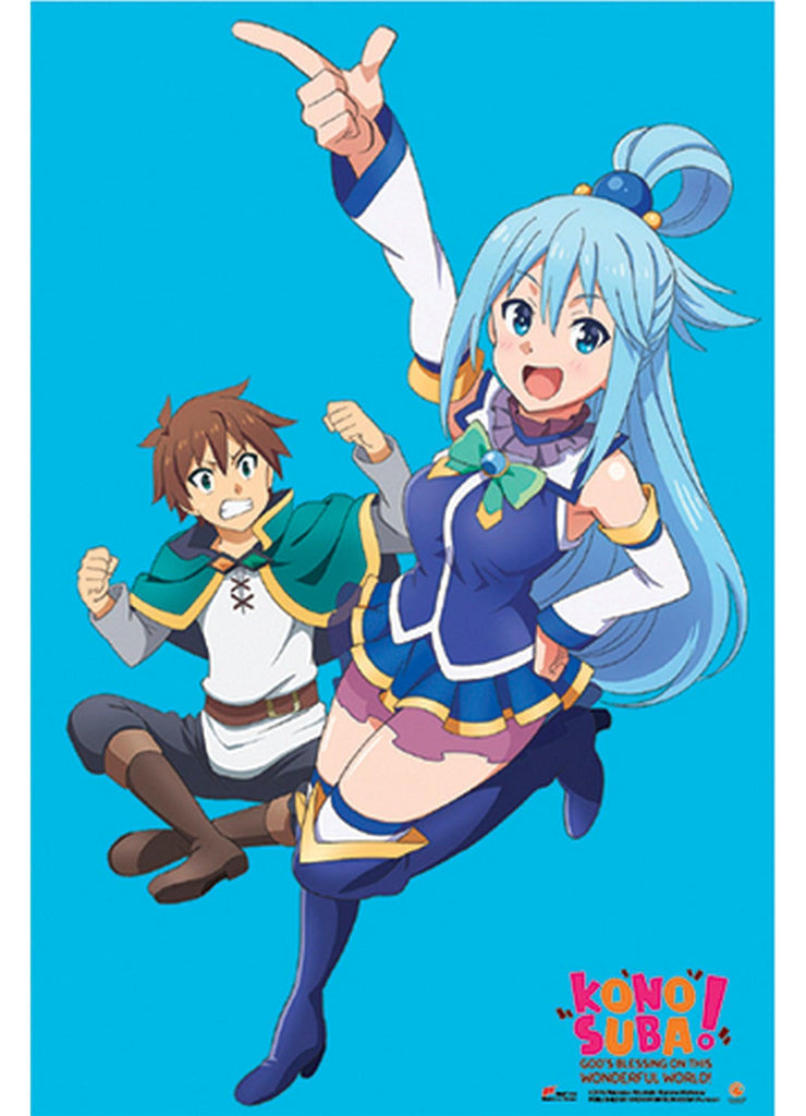 Konosuba - Kazuma & Aqua Paper Poster - Great Eastern Entertainment
