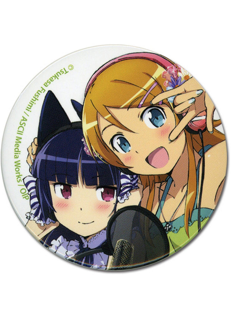 Oreimo - Kirino Kousaka And Kuroneko Button 2" - Great Eastern Entertainment