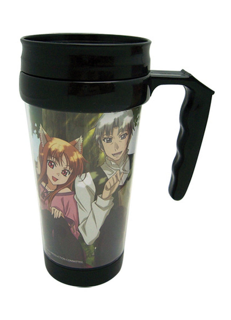 Spice And Wolf Holo Tumbler With Handle
