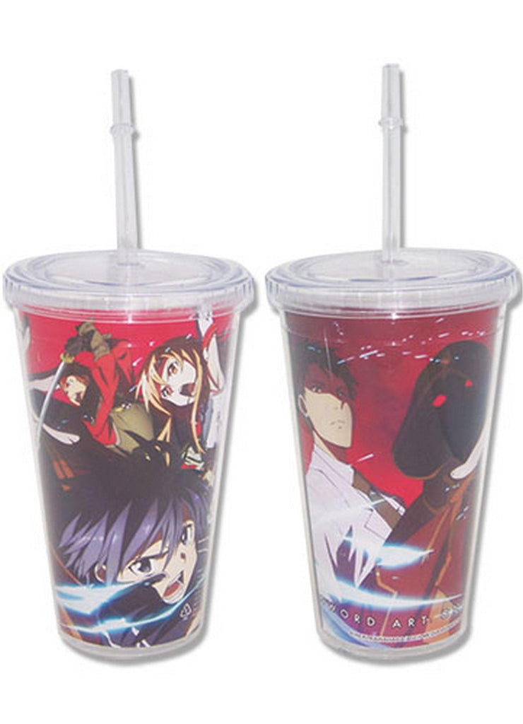 Sword Art Online Group Tumbler With Lid