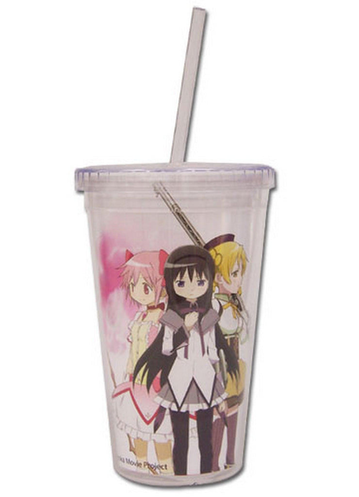 Madoka Magica Movie - Madoka Kaname & Homura Akemi & Mami Tomoe Tumbler With Lid - Great Eastern Entertainment