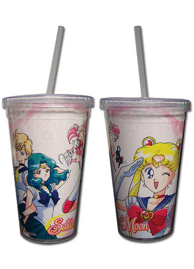 Sailor Moon- Sailor Moon, Chibiusa & Friends Tumbler With Straw Lid (Cannot Sell)