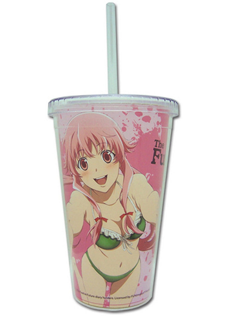 Future Diary - Yuno Gasai Tumbler With Lid - Great Eastern Entertainment