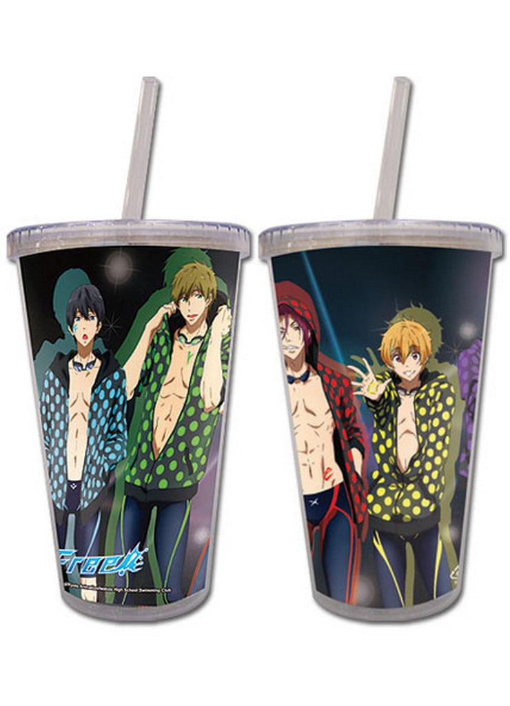 Free! - Group In Spotlight Tumbler With Straw - Great Eastern Entertainment