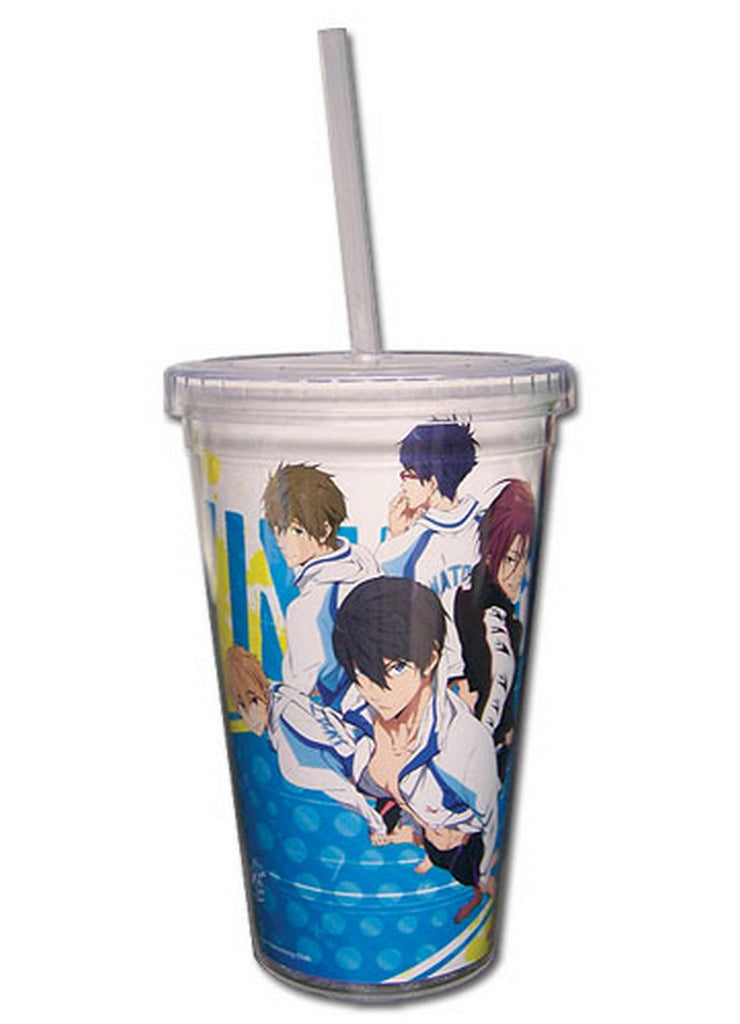 Free! - Group White Tumbler With Straw - Great Eastern Entertainment