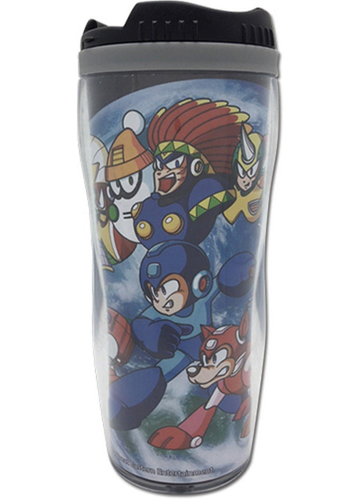 Mega Man - Group And Outer Space Tumbler - Great Eastern Entertainment