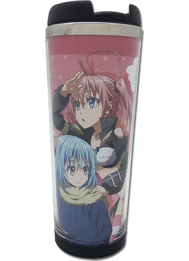 That Time I Got Reincarnated As A Slime- Milim & Rimuru Pink Tumbler