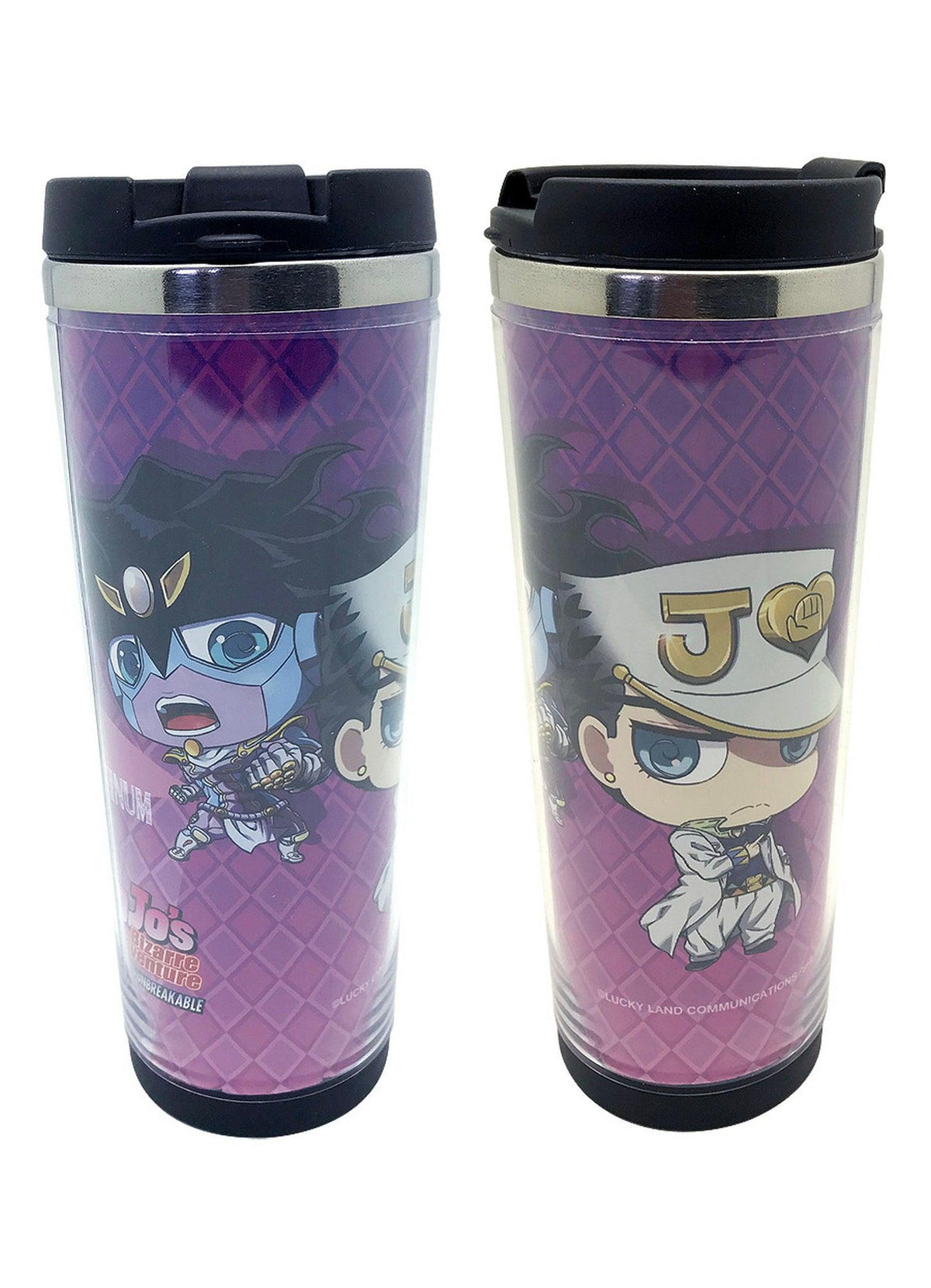 Jojo's Bizarre Adventure S3 - SD Jotaro Kujo Purple Tumbler - Great Eastern Entertainment