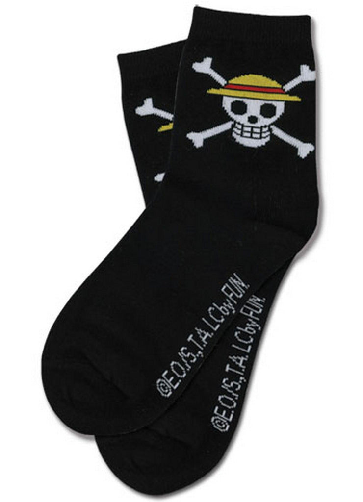 One Piece - Straw Hat Pirates Jolly Roger Socks - Great Eastern Entertainment
