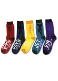 Cowboy Bebop - Silhouette 5 Pack Socks - Great Eastern Entertainment