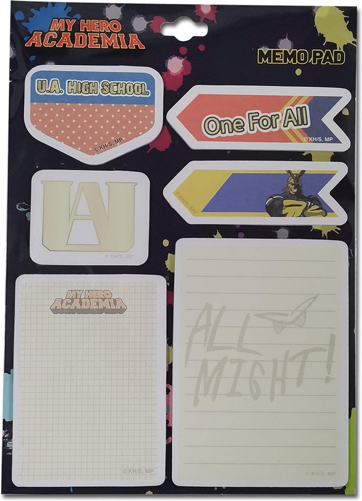 My Hero Academia - All Might School Dei-Cut Memo Pad Set