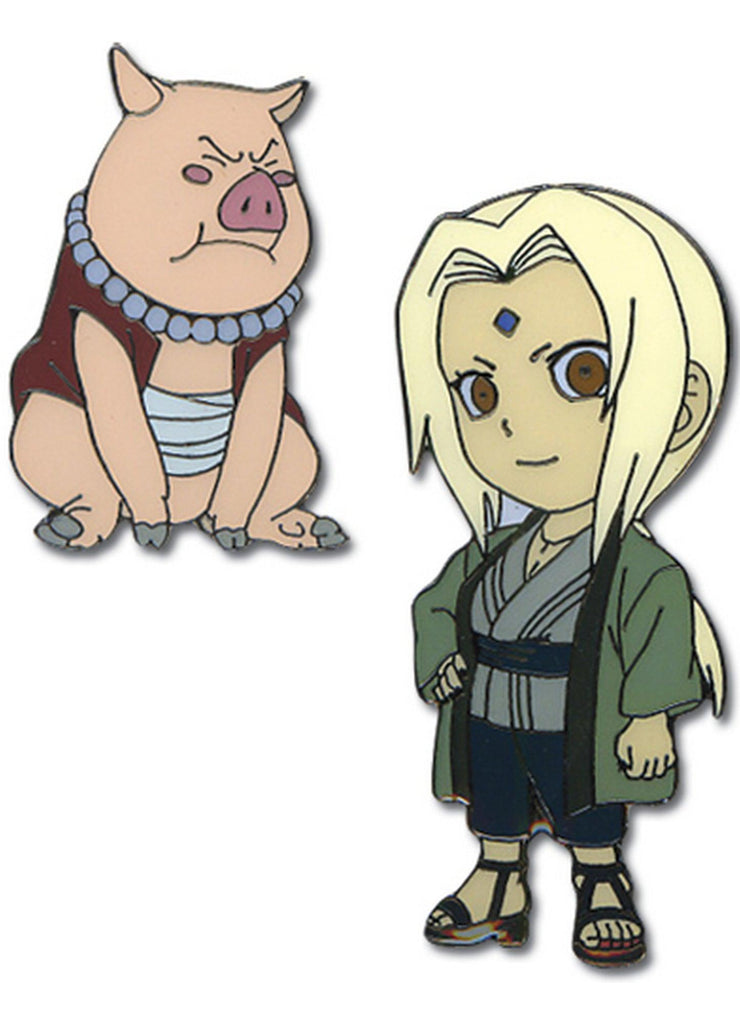 Naruto - Tsunade & Tonton Metal Pin Set - Great Eastern Entertainment