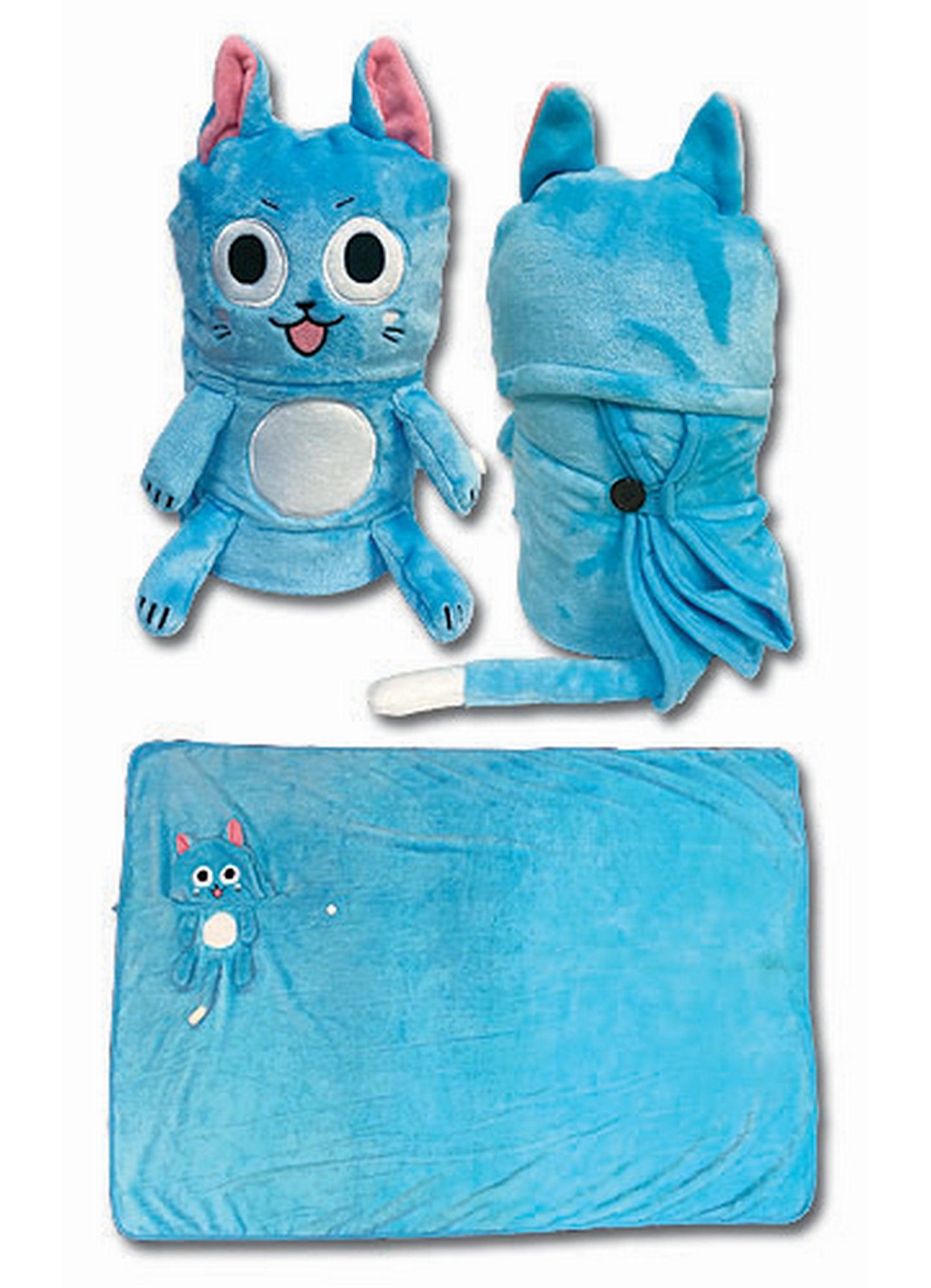 Fairy Tail S7 - Happy Throw Blanket - Great Eastern Entertainment